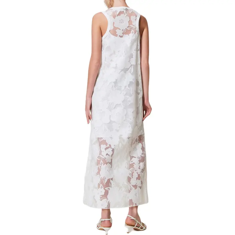 Twinset Floral embroidered Organza Dress-2