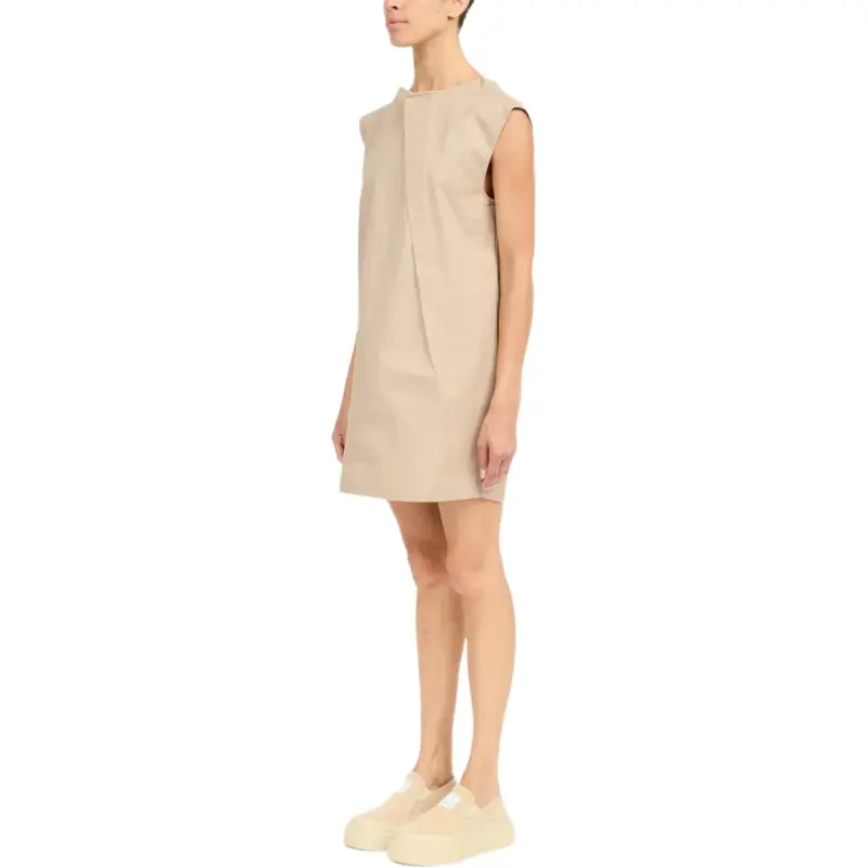 MM6 Maison Margiela Pleat detail Cap Sleeved Dress-5