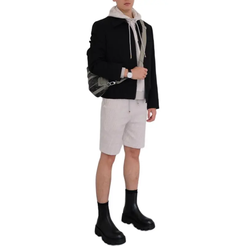 LOUIS VUITTON Jacquard Cotton Blend Jersey Shorts-5