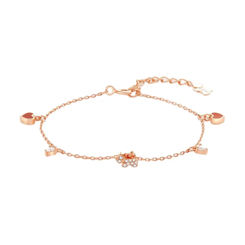 Agatha 925 Sterling Silver Bracelets Women's Red-3