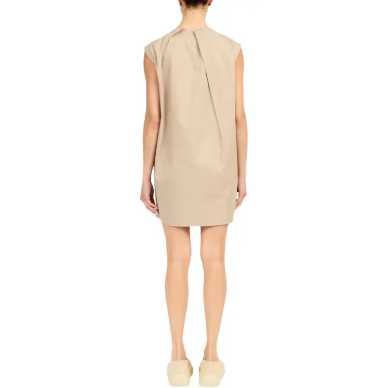 MM6 Maison Margiela Pleat detail Cap Sleeved Dress-4