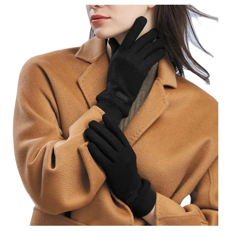 H YXIANG Wool Polyamide Gloves Women's-8