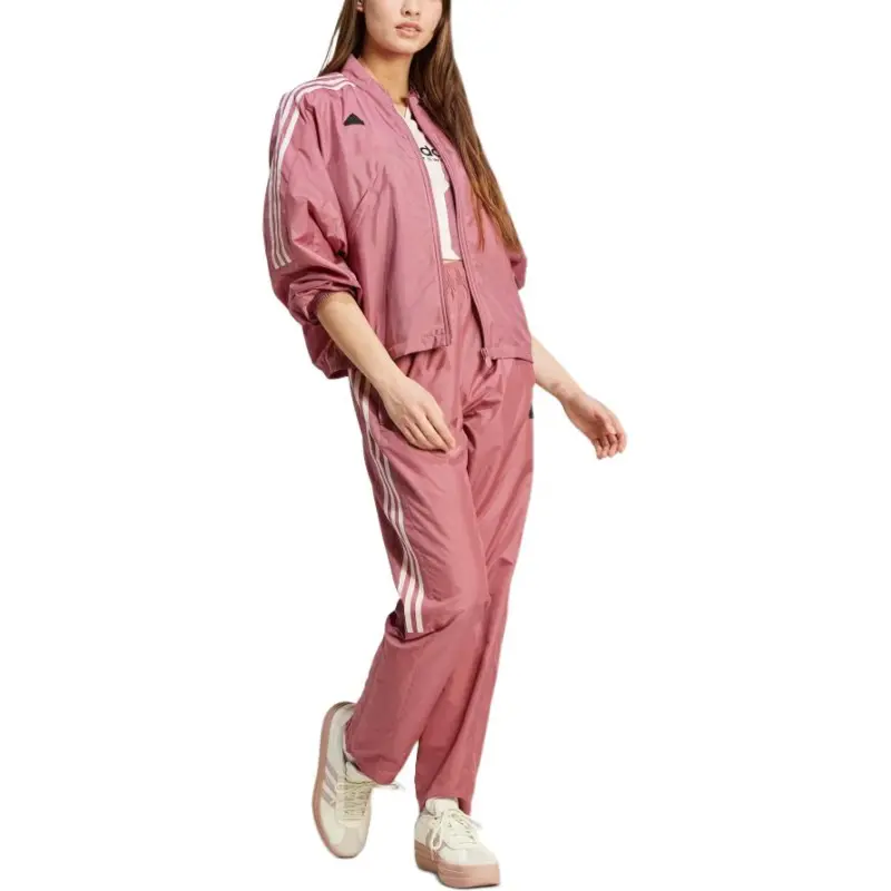 Adidas Women's Tiro Cut 3 Stripes Woven Pants Preloved Crimson/Sandy Pink-3
