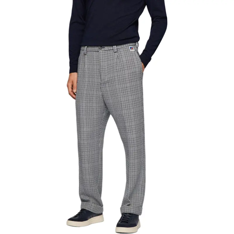 HUGO BOSS x Russell Athletic FW23 Casual Pants Men's Black White-2