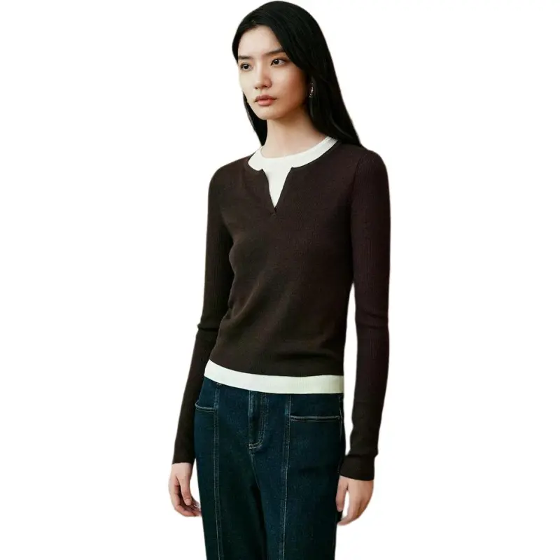 INSUN Sweaters Women's Coffee-3