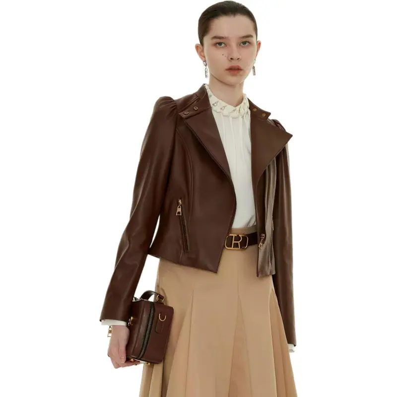 Caroline Leather Jacket Women's-5