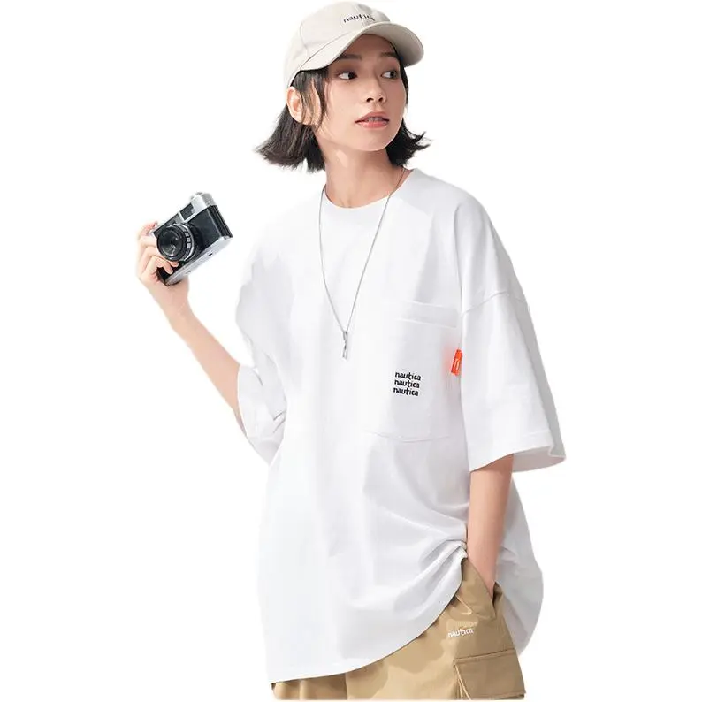 Nautica White Sail Regular T Shirt Unisex-6