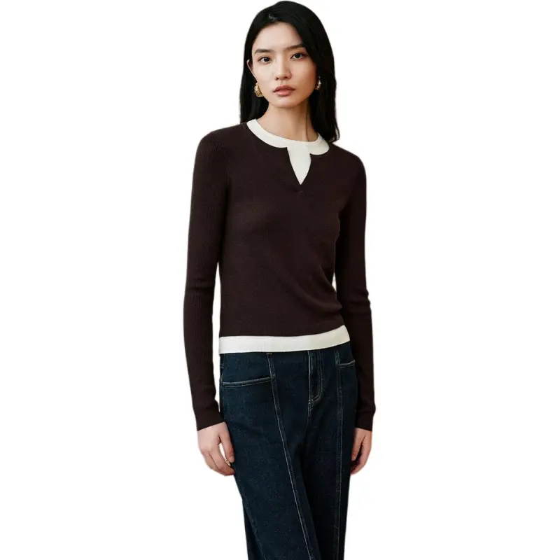 INSUN Sweaters Women's Coffee-4