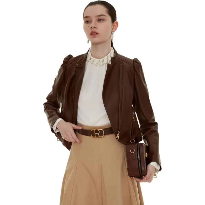 Caroline Leather Jacket Women's-6