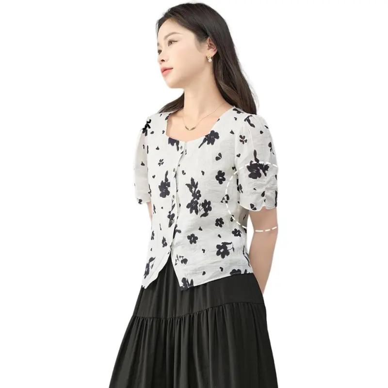 YALIDA Shirts Women's White-2