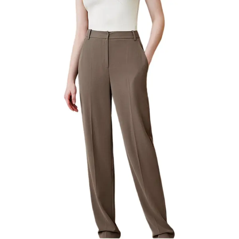 INSUN Suit Trousers Women's Dark Coffee-2