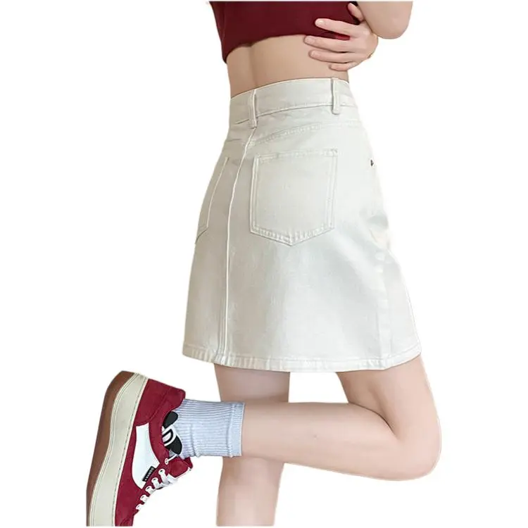 YINLEI Denim Short Skirts Women's-2