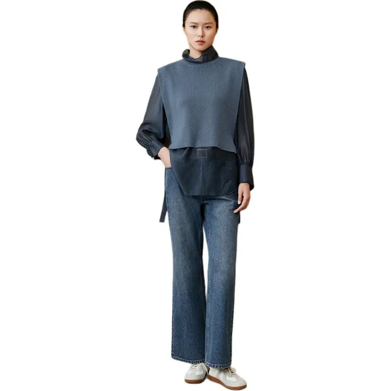 INSUN Casual Suits Women's Slate Blue-1