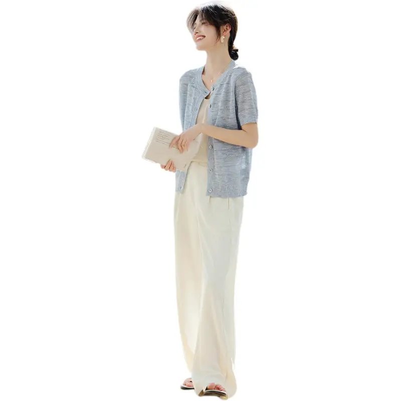 XWI Regular T Shirt Women's Light Gray Blue-2