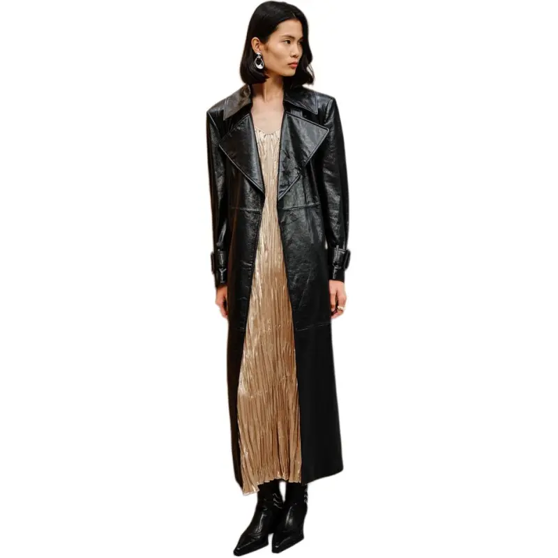 INSUN Leather Jackets Women's Black-2