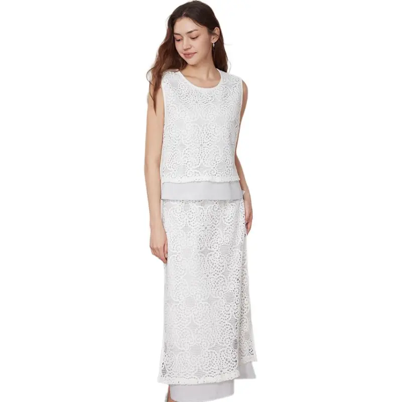 THE SEA LIFE Two Piece Skirt Sets Women's Mist Blue-1