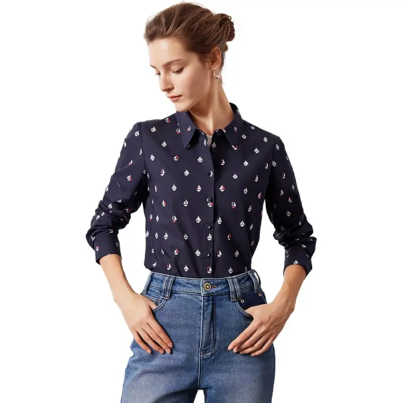 NAVIGARE Shirts Women's Marine Blue-1
