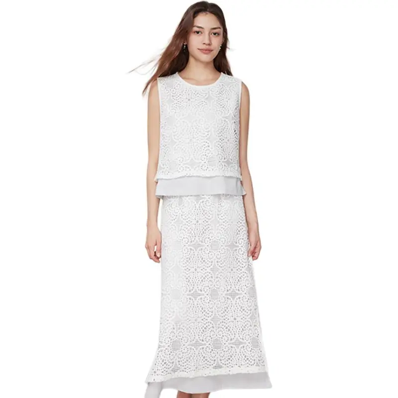 THE SEA LIFE Two Piece Skirt Sets Women's Mist Blue-2