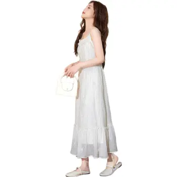 Tonlion Slip Dresses Women's Light Apricot