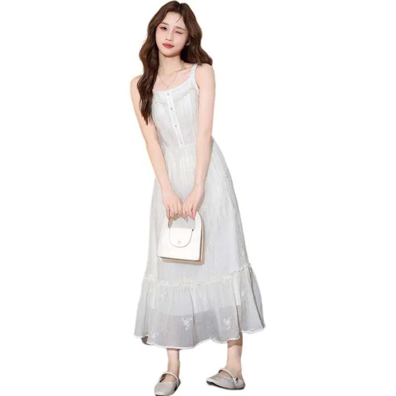 Tonlion Slip Dresses Women's Light Apricot-1