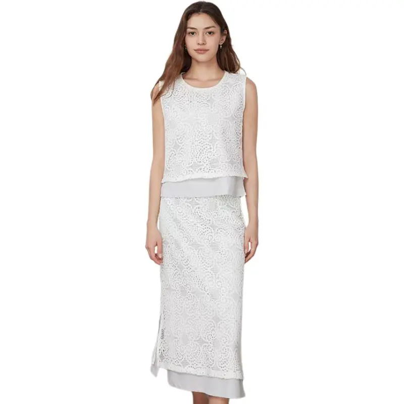 THE SEA LIFE Two Piece Skirt Sets Women's Mist Blue-3