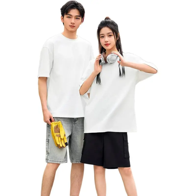 Three blessings T Shirts Men Pure White-2