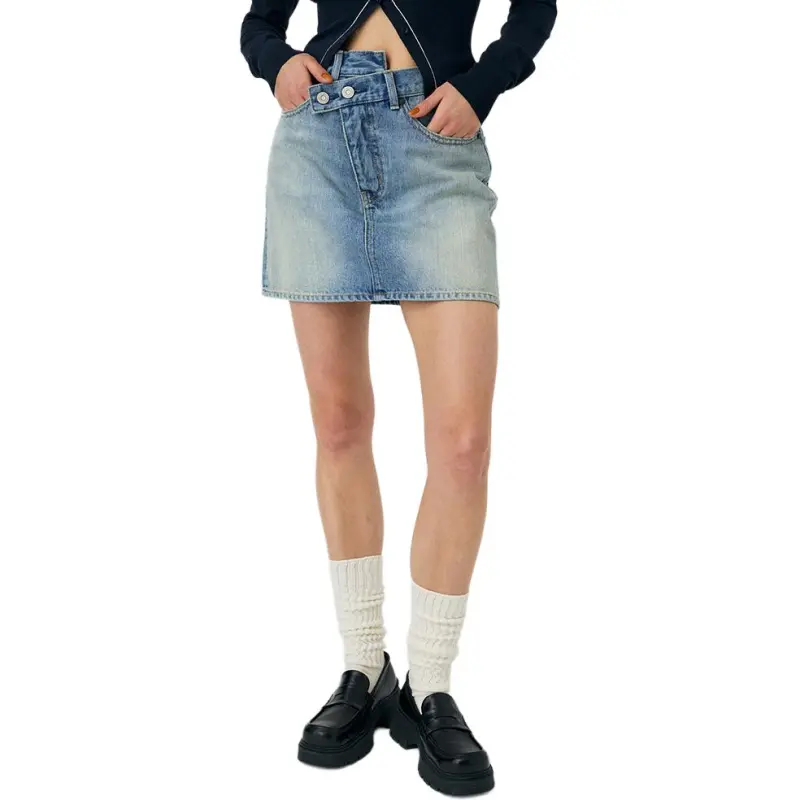 MOUSSY Denim Short Skirts Women's-1