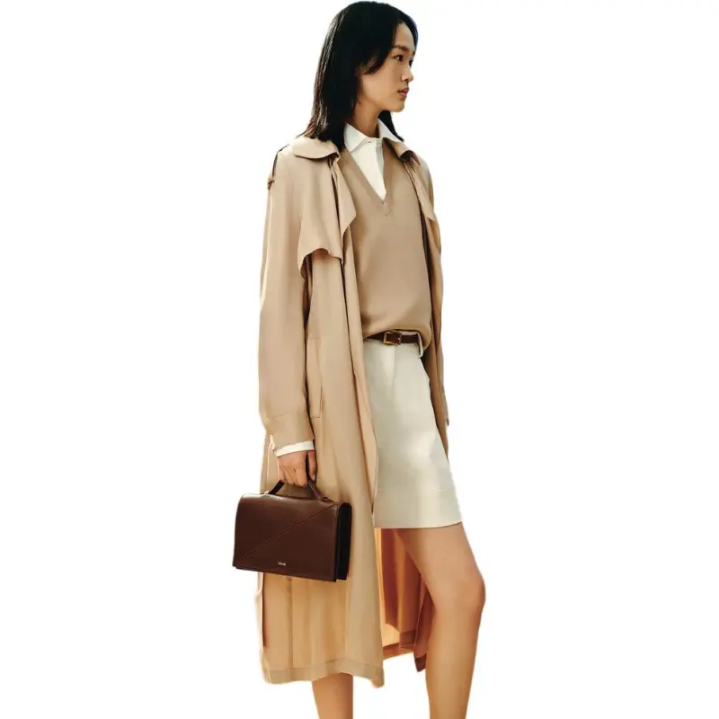 INSUN Jackets Women's Light Khaki-2