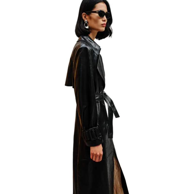 INSUN Leather Jackets Women's Black-3
