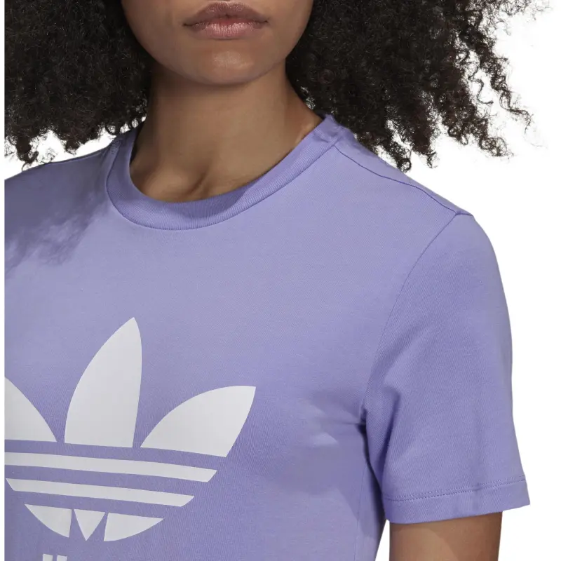 Adidas Originals Set in Sleeve T Shirt Women's Purple-4