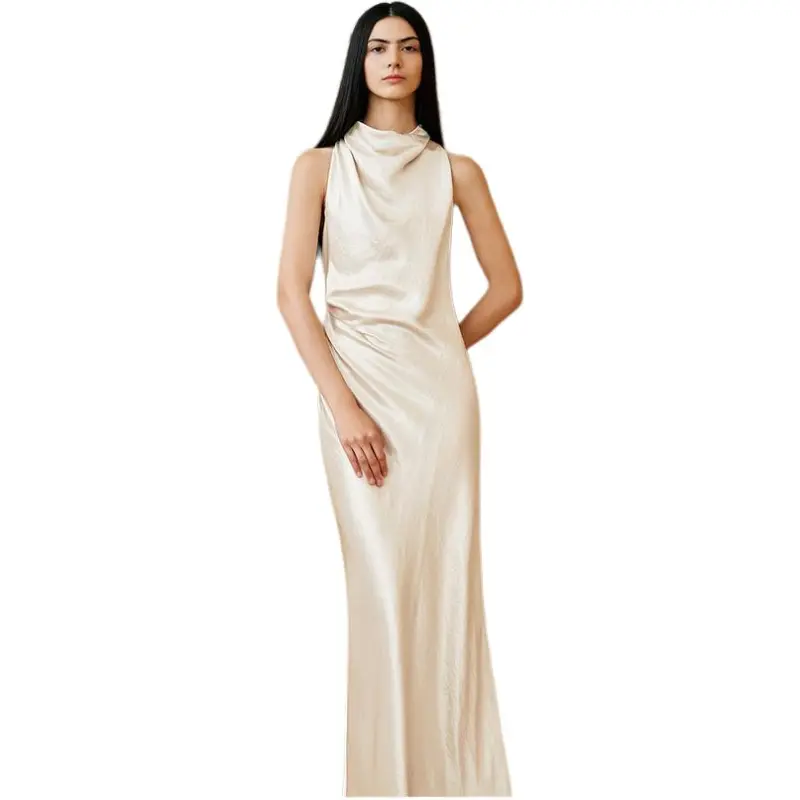INSUN Sleeveless Dresses Women's Cream White-2
