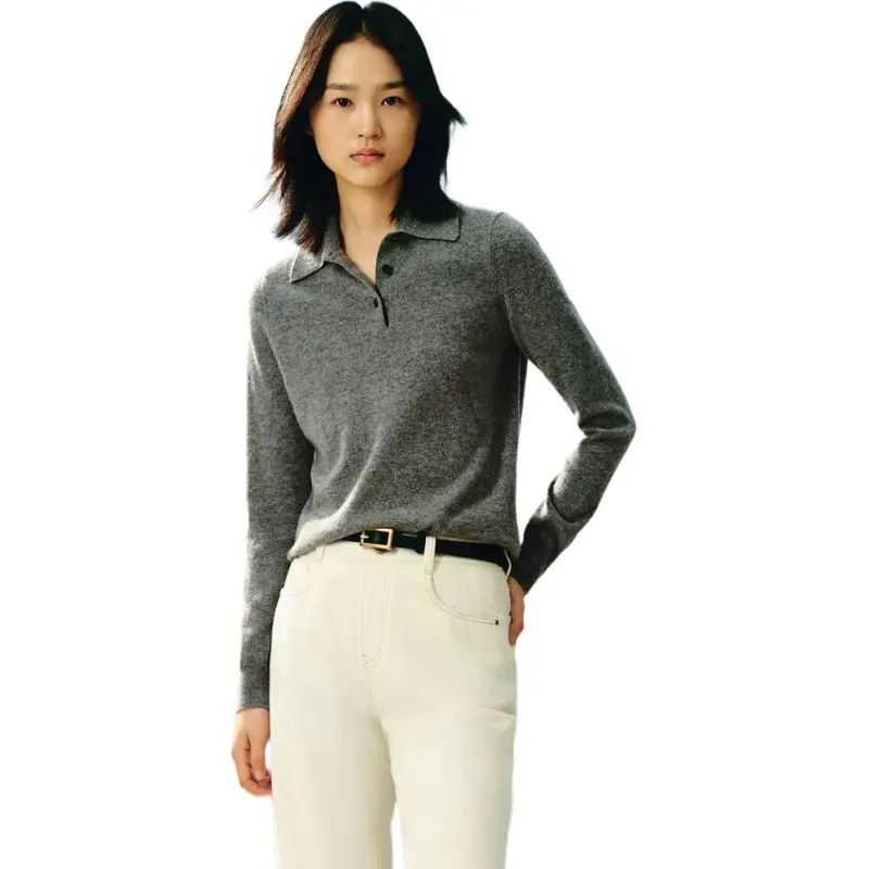 INSUN Knitwear Women's Light Gray-2