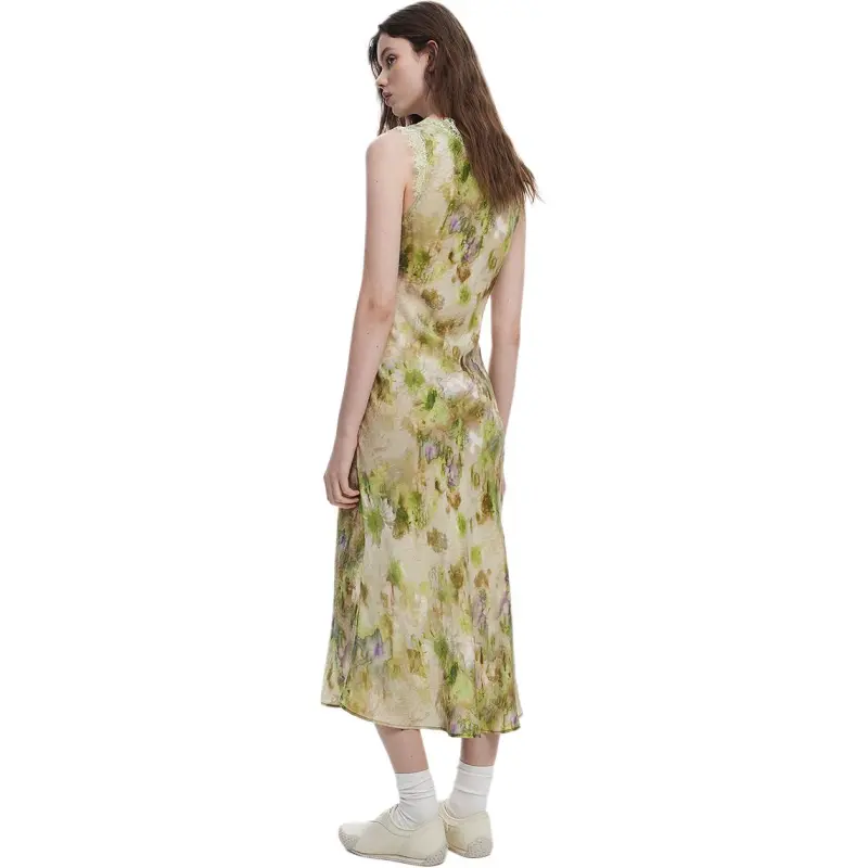 Desigual Sleeveless Dresses Women's Light Green-3