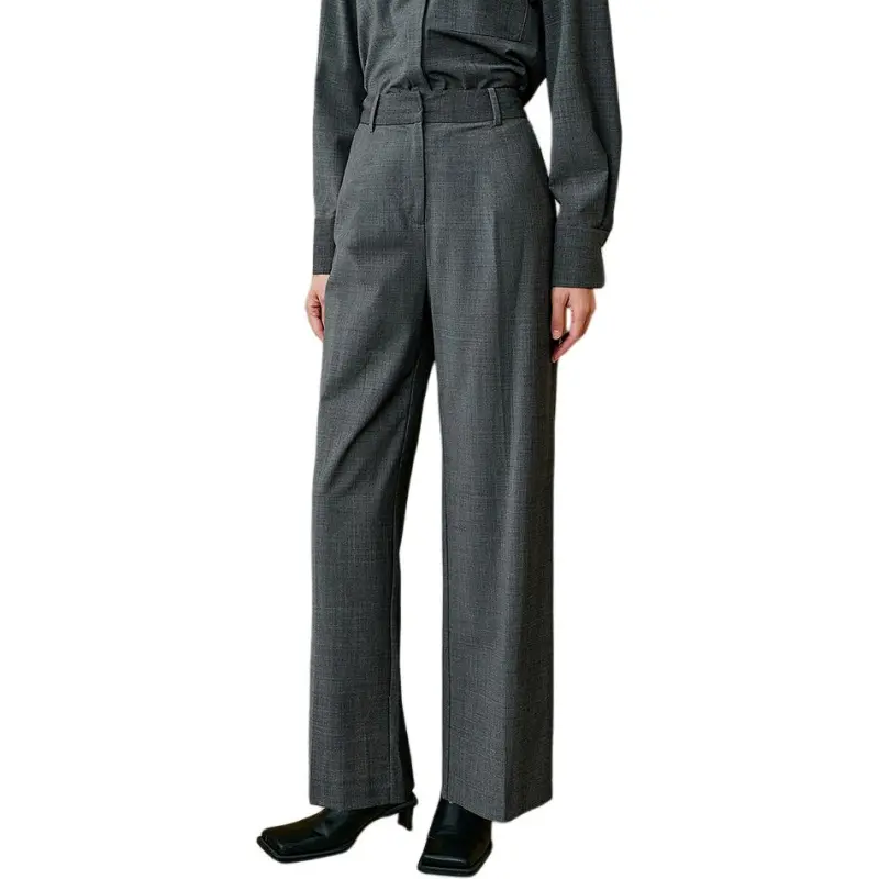 INSUN Casual Pants Women's Gray-4