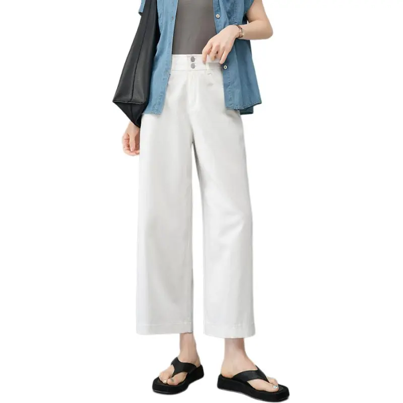 YALIDA Casual Pants Women's White-1