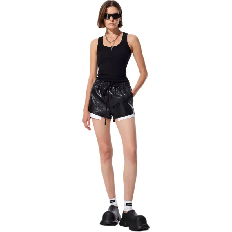MEFUR Casual Shorts Women's Black-1