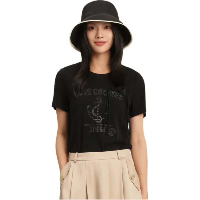 XG T Shirts Women's Black-2