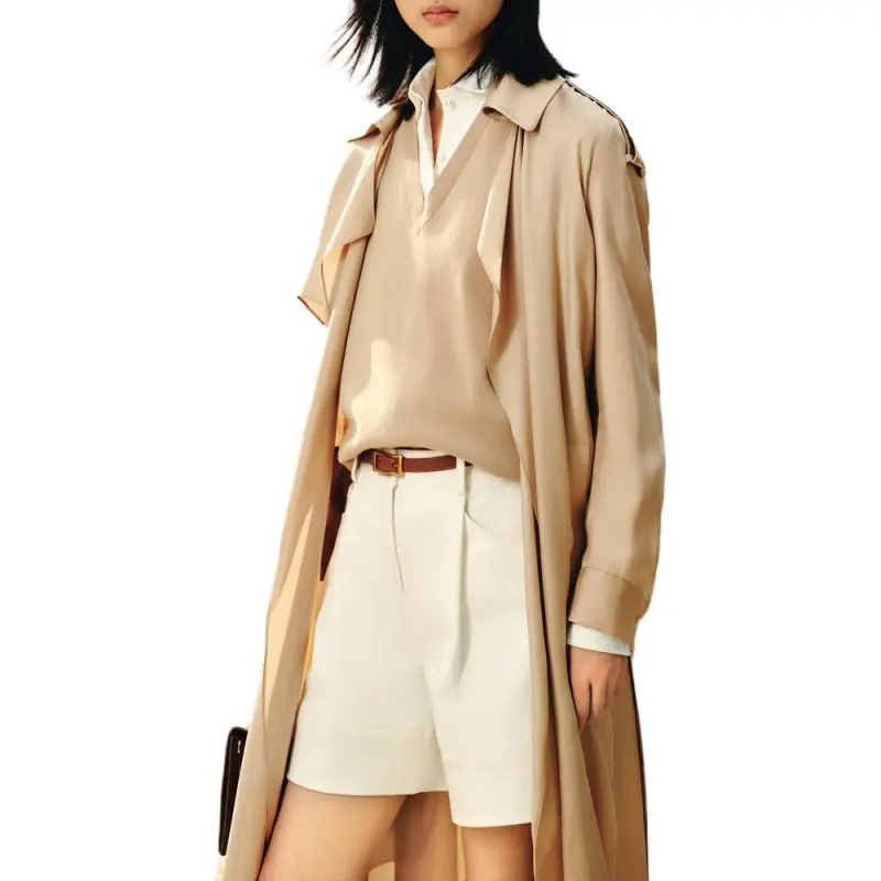 INSUN Jackets Women's Light Khaki-4