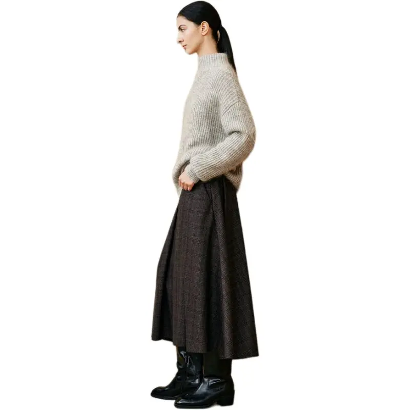 INSUN Knitwear Women's Light Gray-3