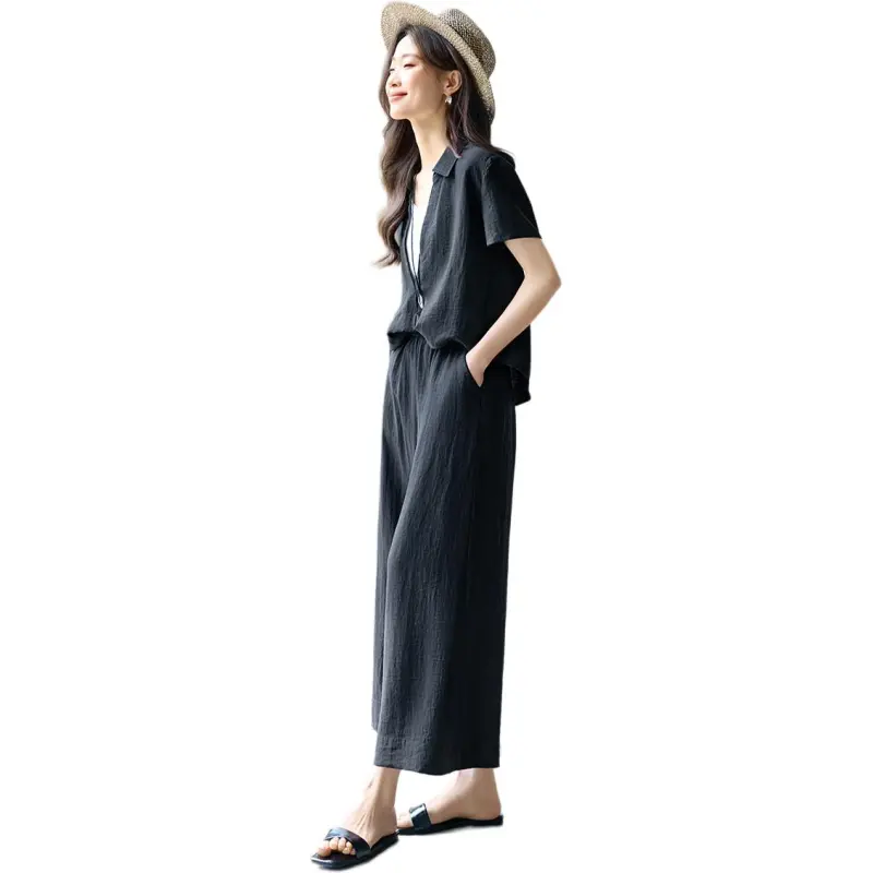 Mo Han Yi Mei Shirt Matching Set Women's-2