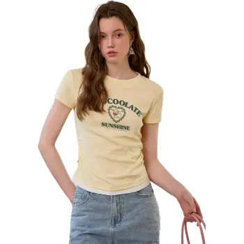  CHOCOOLATE T Shirt Women's Light Yellow