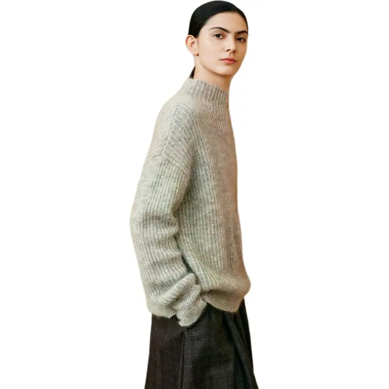 INSUN Knitwear Women's Light Gray-4