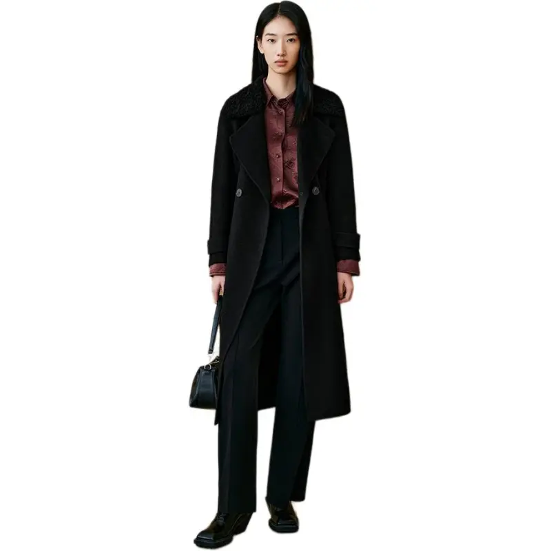 INSUN Coats Women's Black-3