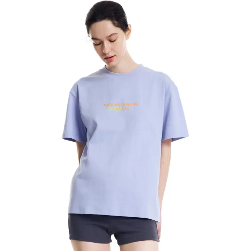 Norybrand T Shirts Unisex Light Purple-2
