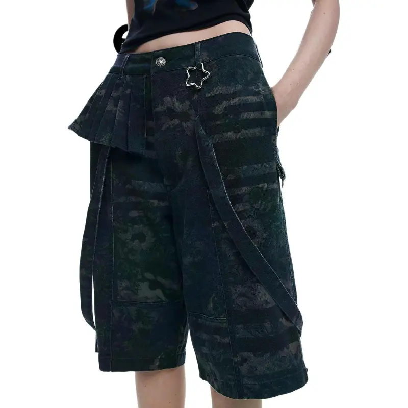 Desigual Casual Pants Women's Black Heather Gray-1
