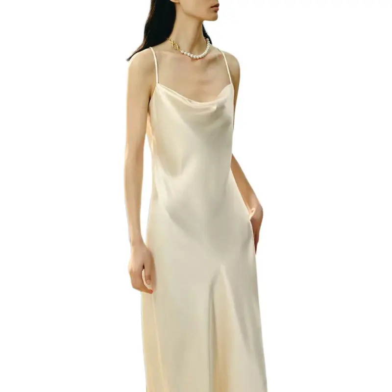 INSUN Slip Dresses Women's Ecru-5