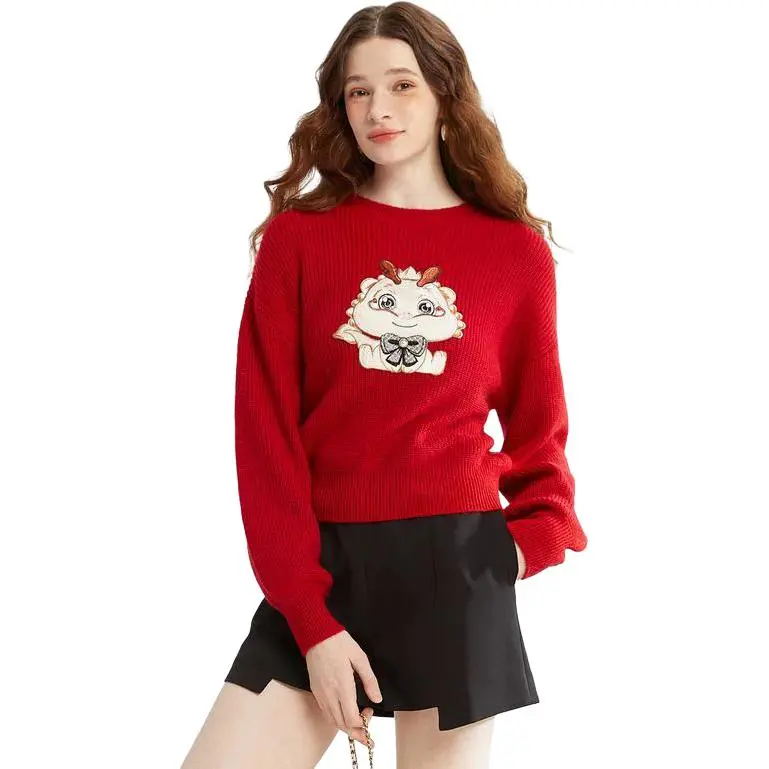 Caroline Sweaters Women's Red-1