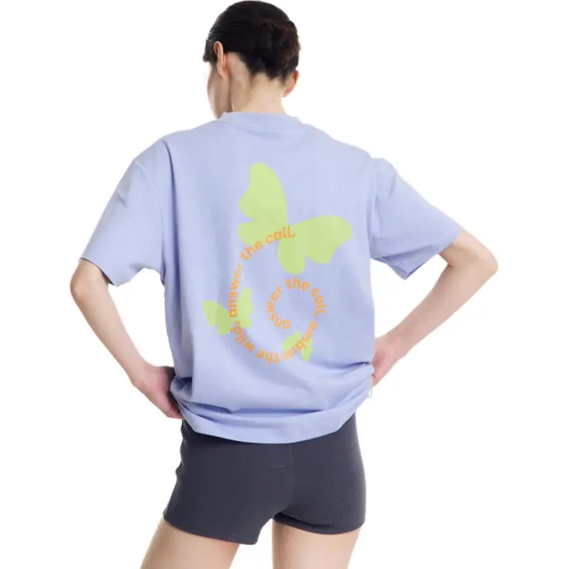 Norybrand T Shirts Unisex Light Purple-4