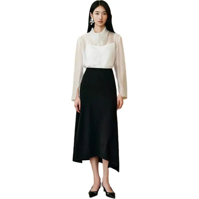 INSUN Shirts Women's White-1