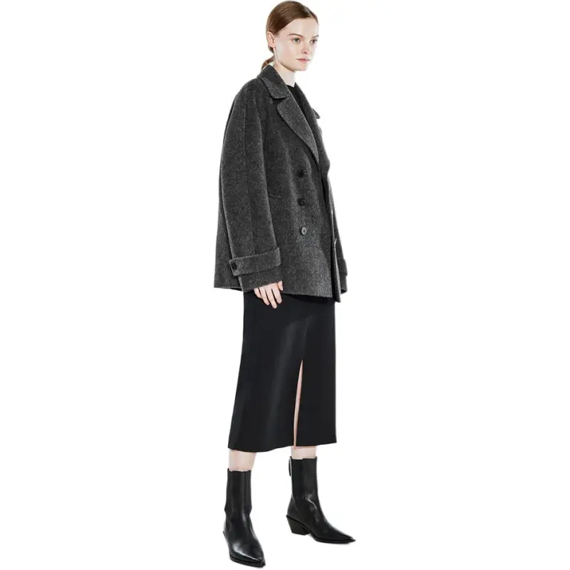 COVERINS Coats Women's Dark Gray-4
